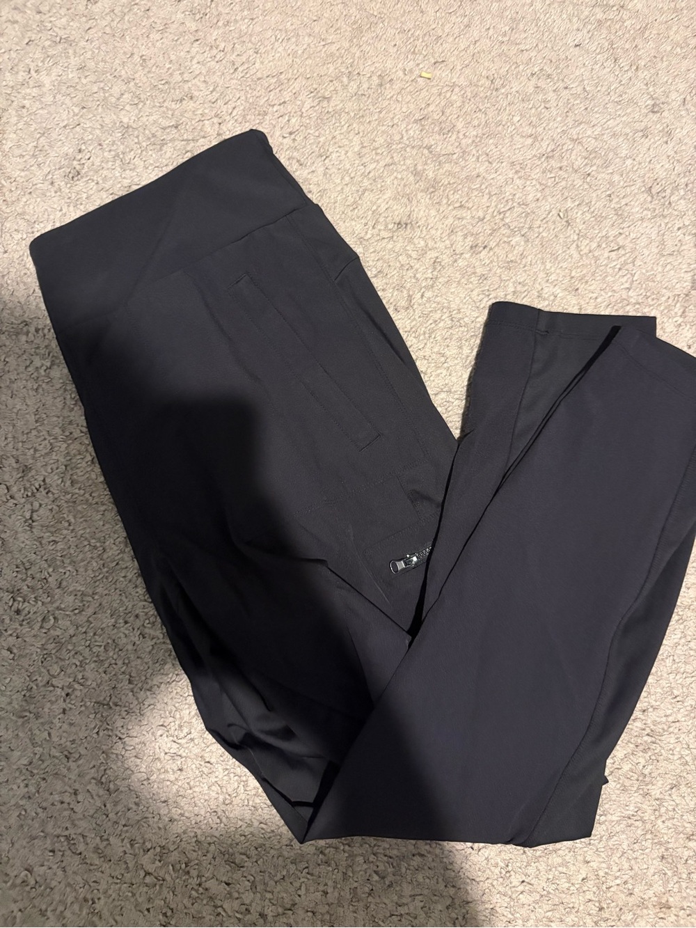 Women's Black Cropped Ankle Pants - Tailored Stretch